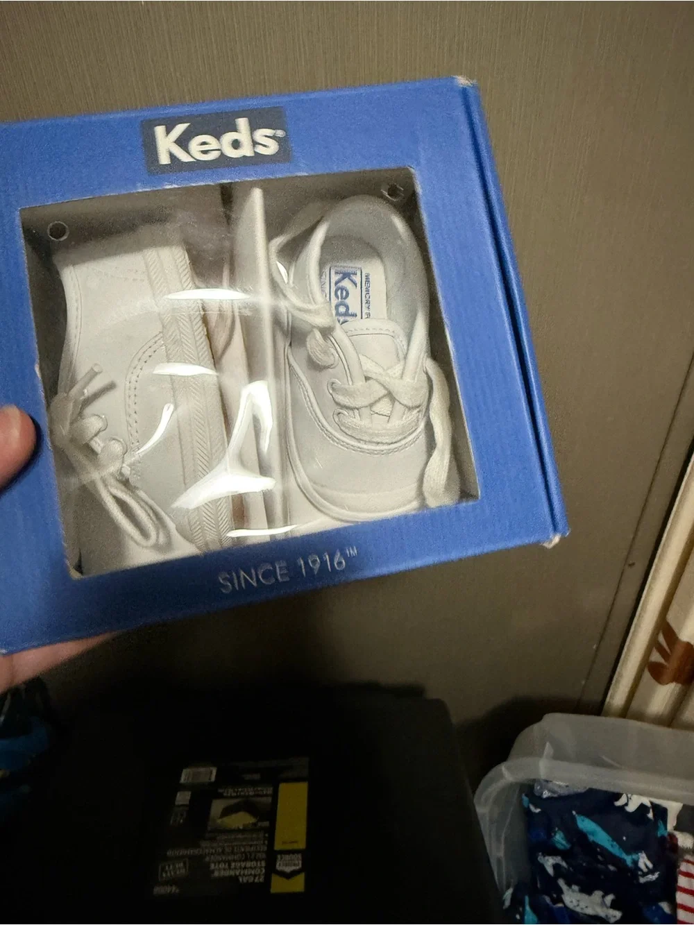 Keds Kids Classic Canvas Sneakers in White
